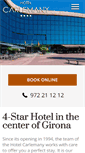 Mobile Screenshot of hotelcarlemanygirona.com