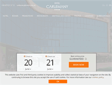 Tablet Screenshot of hotelcarlemanygirona.com